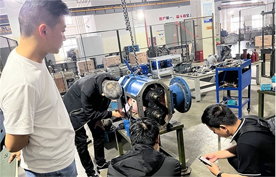 临江污水厂参观尊龙凯时凸轮转子泵.jpg